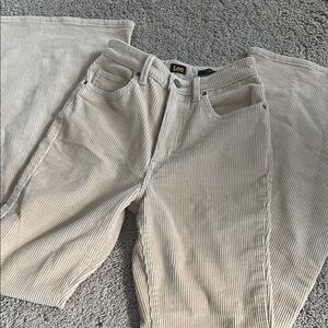 Lee Cream Corduroy flare Pants